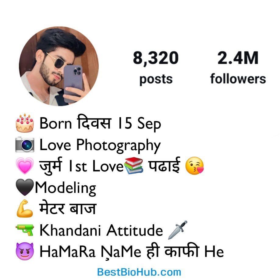 Instagram Bio For Boys Attitude