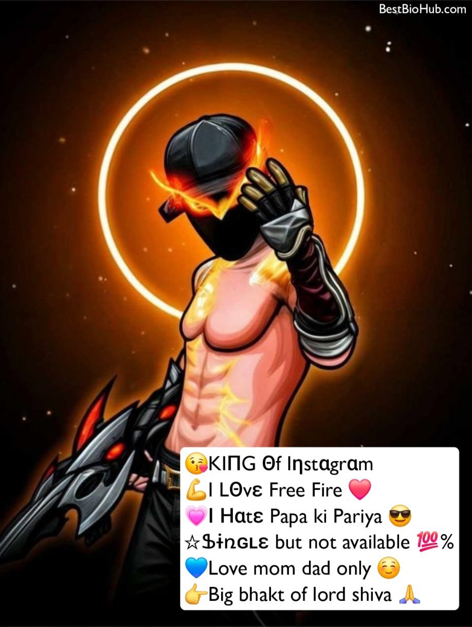 Free Fire Gaming Bio For Instagram