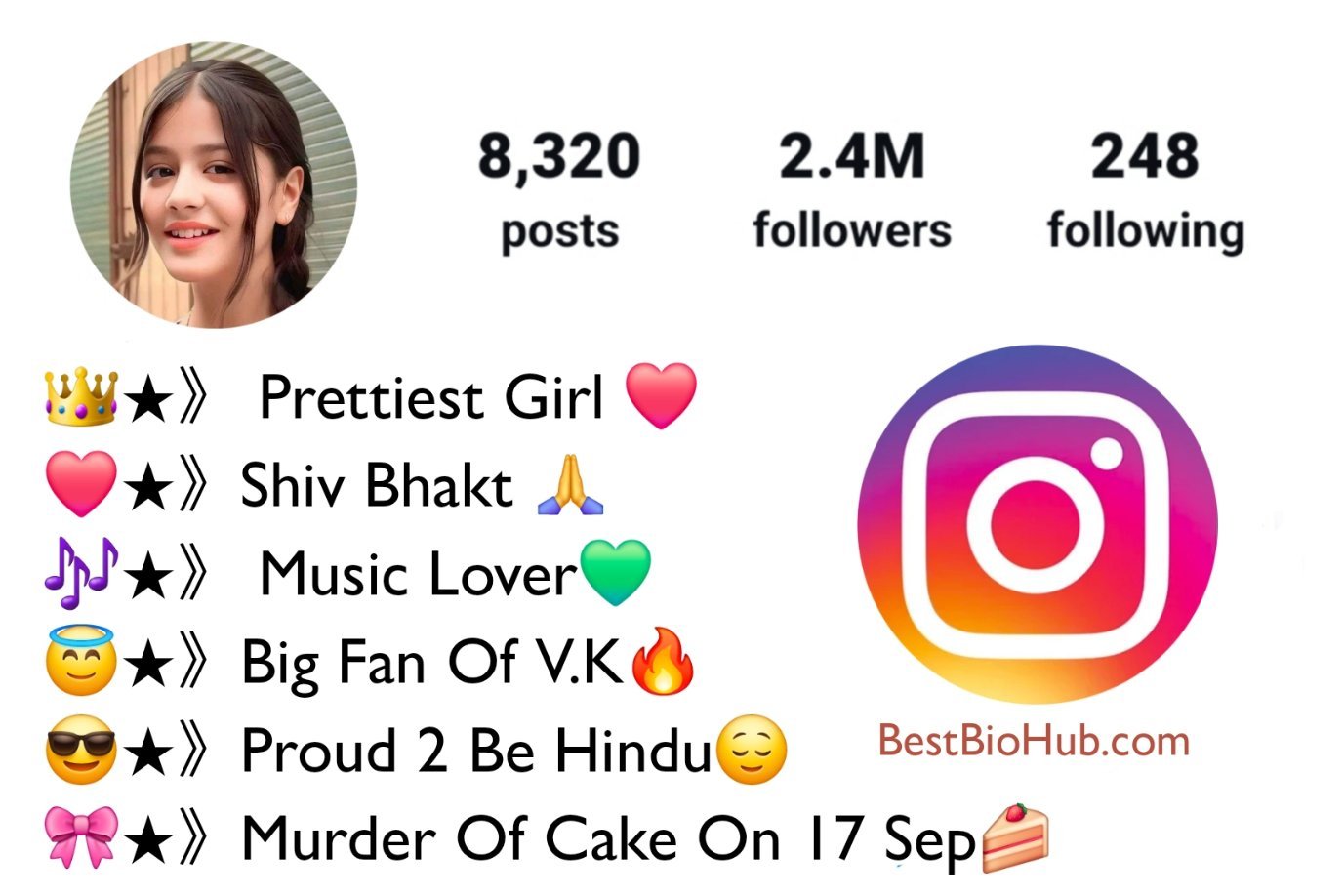 instagram bio for girls