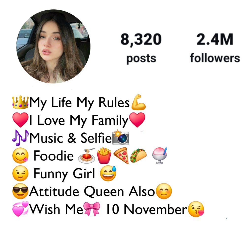 Cute Instagram Bio For Girls